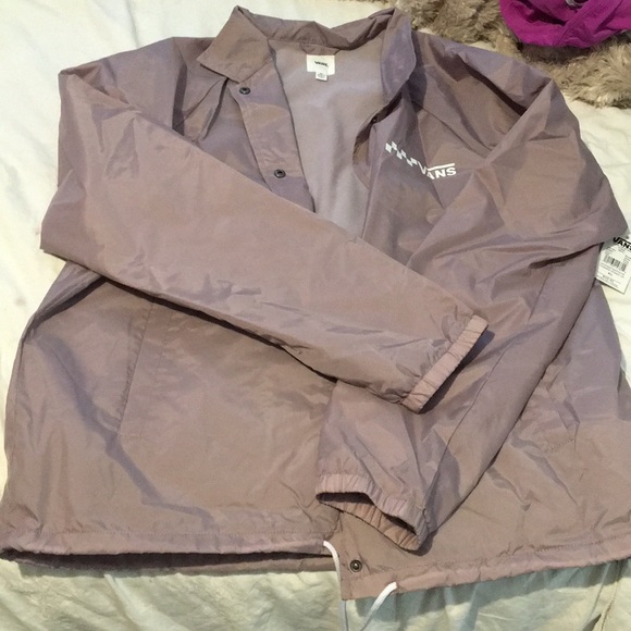 purple vans windbreaker